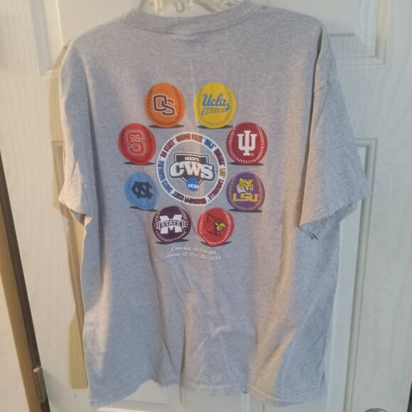 NCAA College World Series 2013 Men's Short Sleeve T Shirt XL - Picture 5 of 8